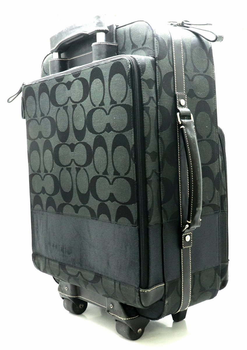 上質で快適 最終COACH コーチ トランク スーツケース キャリーバッグ バッグ ブランド - 旅行用バッグ/キャリーバッグ
