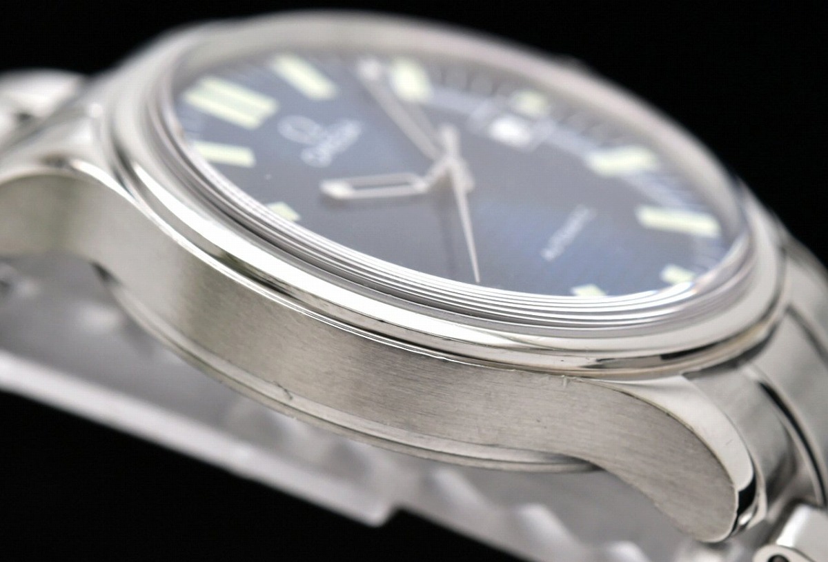 楽天市場 ウォッチ 新品仕上げ済 Omega オメガ クラシック 青文字盤 デイト Ss メンズ At オートマ 腕時計 5203 81 5203 81 中古 K Blumin 楽天市場店