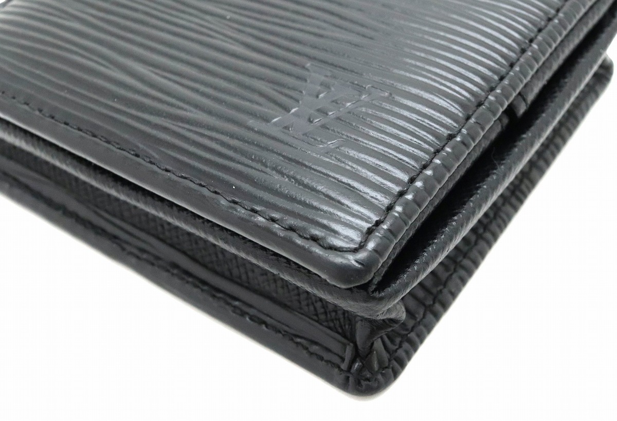 楽天市場 財布 Louis Vuitton ルイ ヴィトン エピ ポルト モネ ボワット コインケース 小銭入れ スクエア型 レザー ノワール 黒 ブラック M 中古 S Blumin 楽天市場店