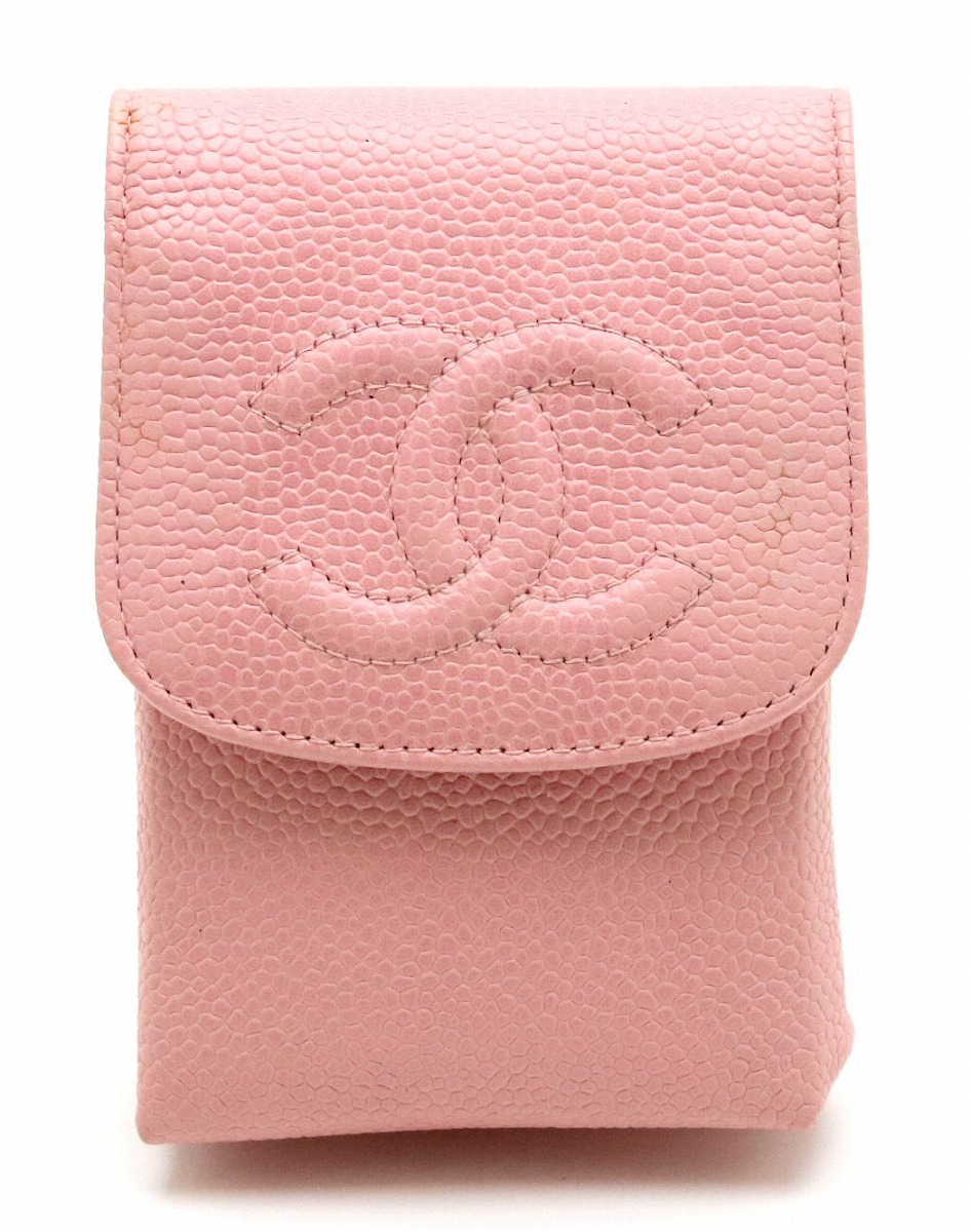 新品本物 Chanel シャネル キャビアスキン ココマーク Iqosケース アイコスケース シガレットケース タバコケース レザー ピンク A 公式 Www Medicinfo Ro