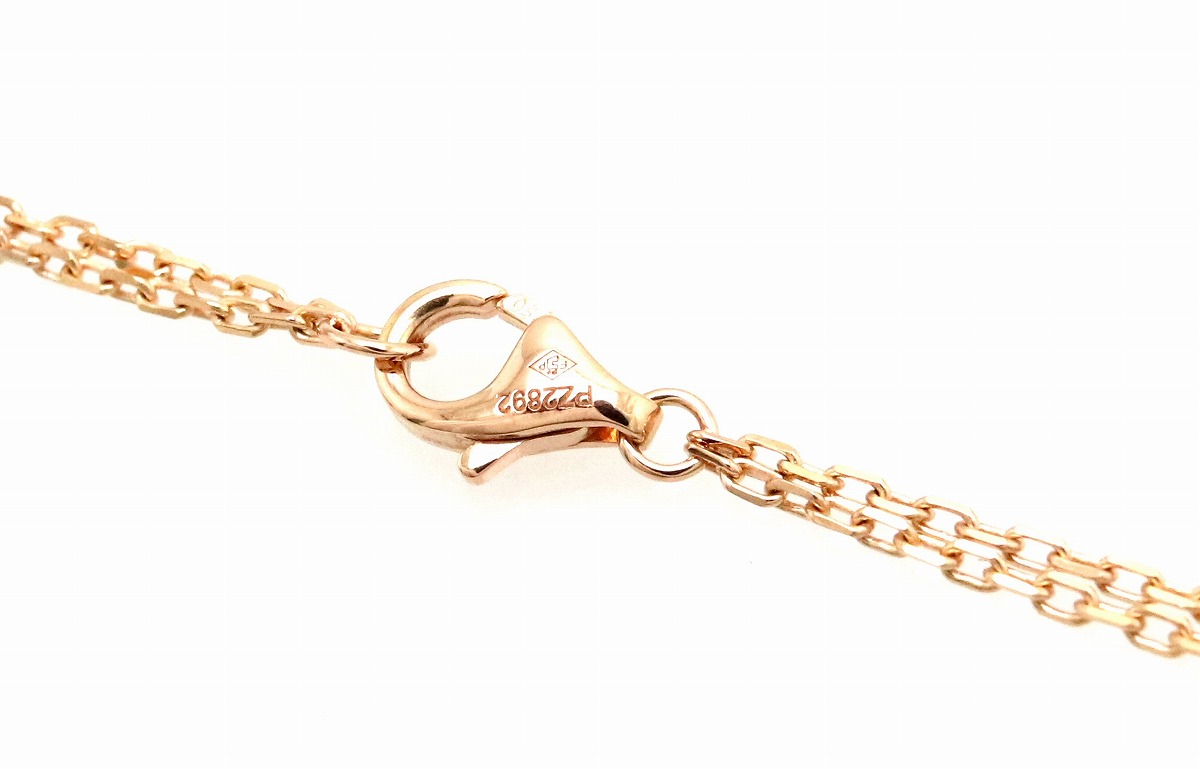 ジュエリー サークル サークル カルティエ ラブ L8ve Love Cartier ネックレス カルティエ K18pg ネックレス ダイヤモンド 新品仕上げ済 ペンダント ピンクゴールド ピンクサファイア 10年クリスマス限定品 2100 中古 S Blumin 店ｓランク品