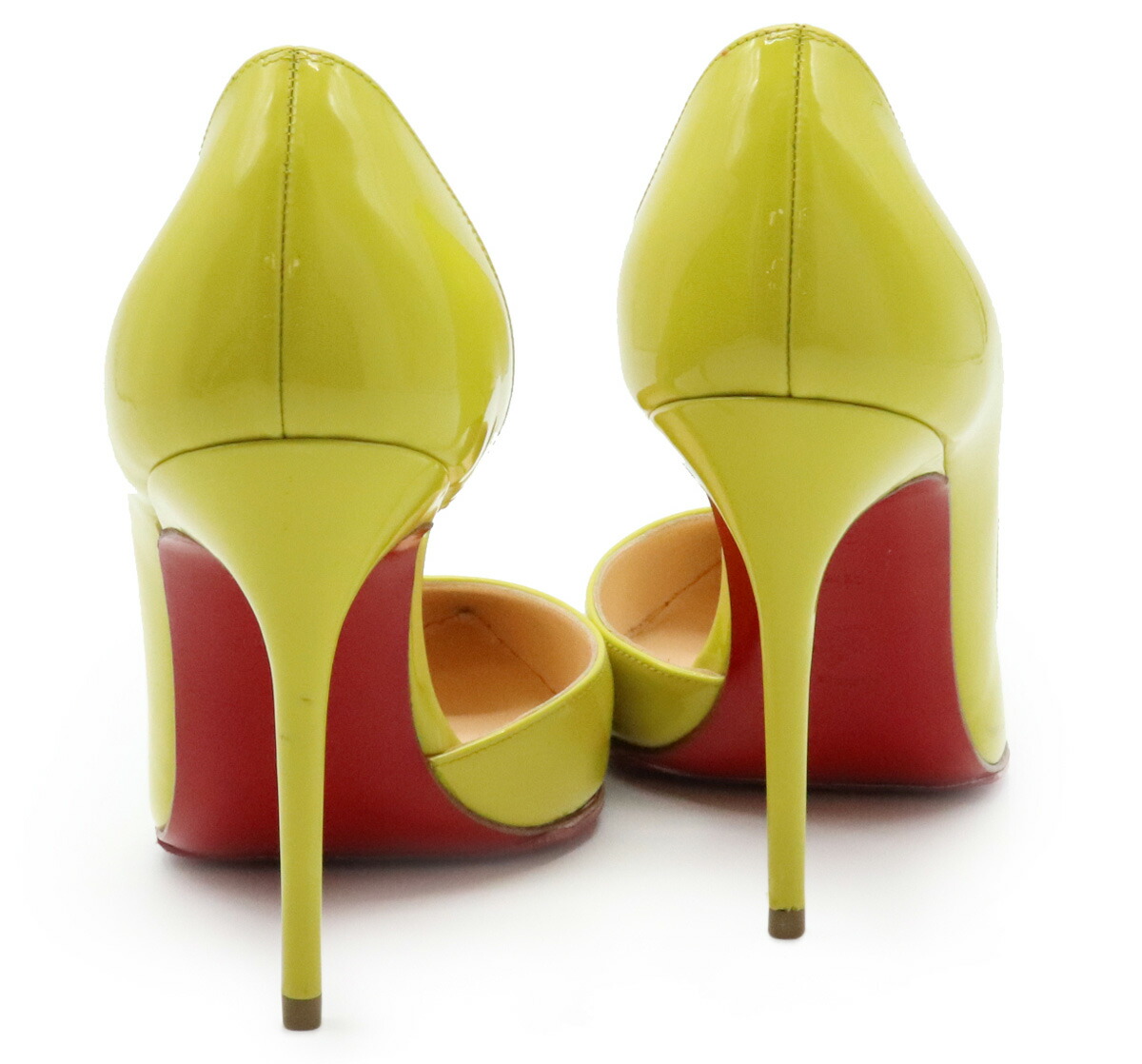 楽天市場 靴 Christian Louboutin クリスチャン ルブタン ハイヒール パンプス 9cm ピンヒール エナメル イエロー 黄色 34 1 2 21 5cm 中古 Blumin 楽天市場店