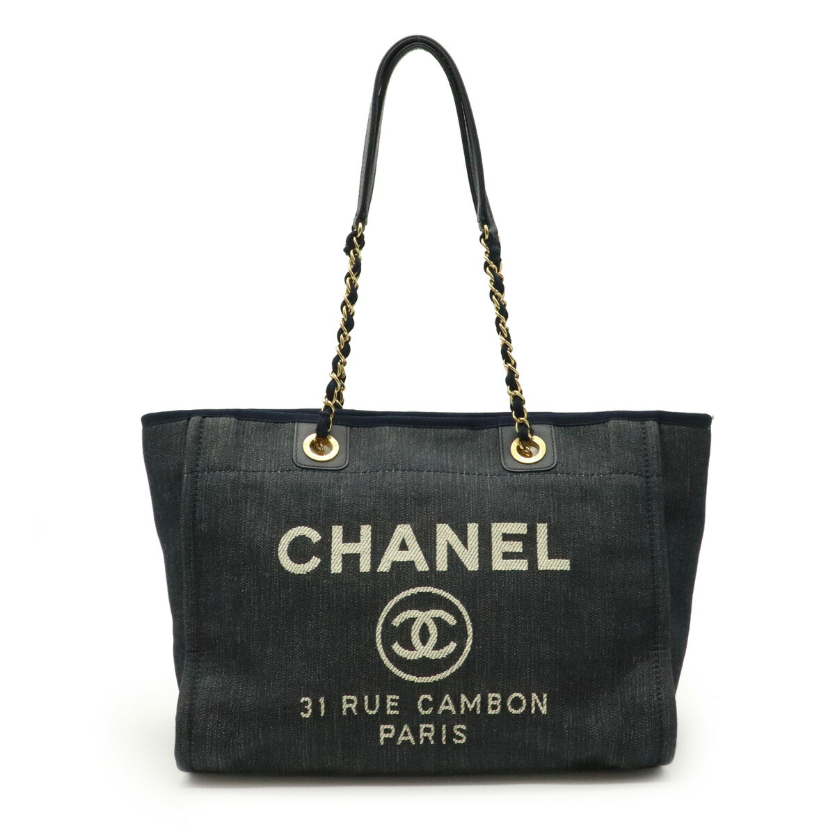 特価タイムセール ミディアムトートmm ショルダーバッグ Chanel バッグ Chanel ドーヴィルライン トートバッグ シャネル ロゴ バッグ チェーンショルダー ショルダーバッグ A 店 デニム レザー 中古 Blumin