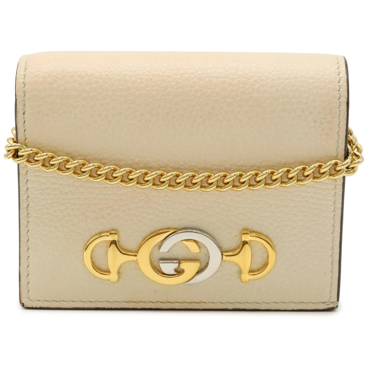 財布】GUCCI グッチ ズゥミ チェーンウォレット 2つ折り財布 二