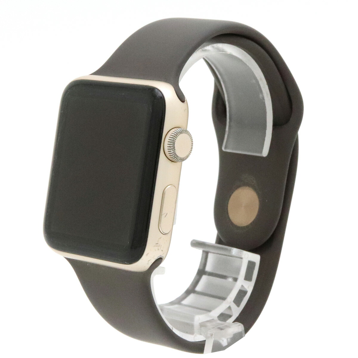 楽天市場 ウォッチ アップルウォッチ Series2 42mm ゴールドアルミニウムケース ラバー 充電式 スマートウォッチ 腕時計 A1758 中古 Blumin 楽天市場店