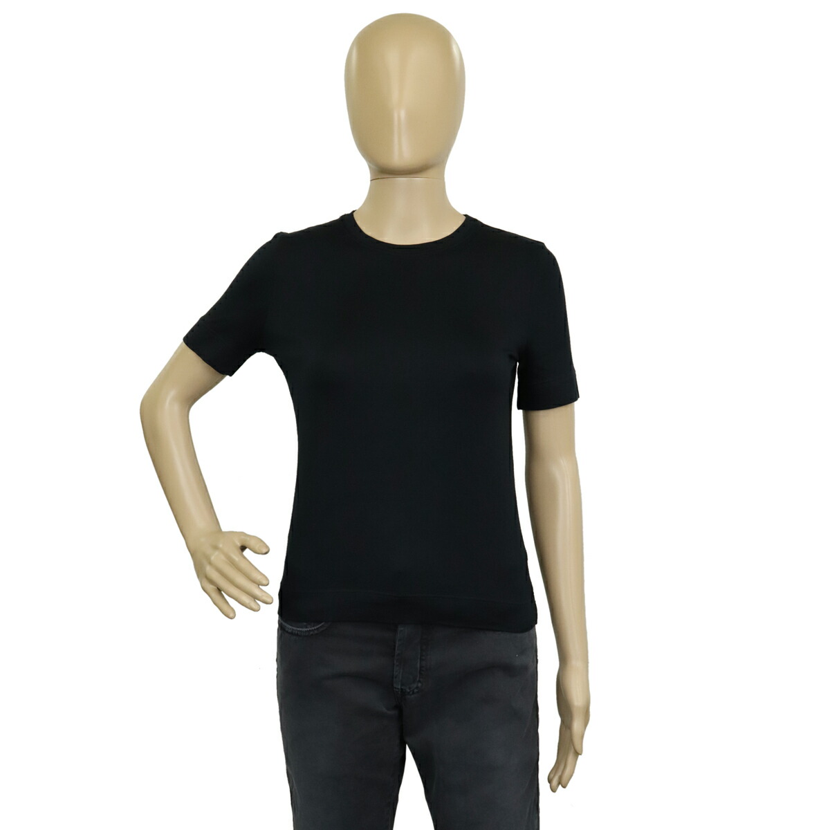 21秋冬新作 カットソー Tシャツ エルメス アパレル Hermes トップス 中古 34 紺 ネイビー ライクラ7 シルク93 レディース Spi Edu Kh