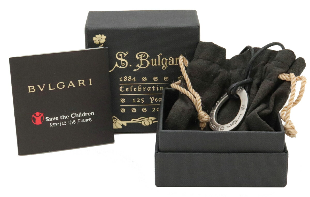 ブルガリ Bvlgari Sv925 ジュエリー Bvlgari 店 レザー ネックレス Blumin 中古 セーブザチルドレン メンズジュエリー アクセサリー ジュエリー チョーカー セーブザチルドレン