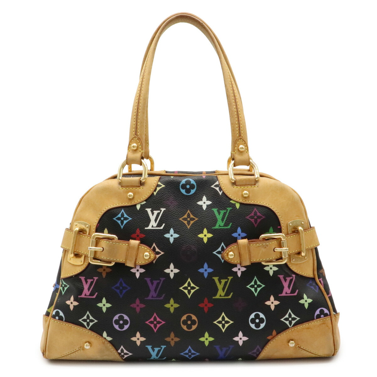 バッグ Louis Vuitton バッグ ルイ ヴィトン マルチカラー M クラウディア トートバッグ 黒 ショルダーバッグ 肩掛け ハンドバッグ ノワール 黒 ブラック M 中古 Blumin 店