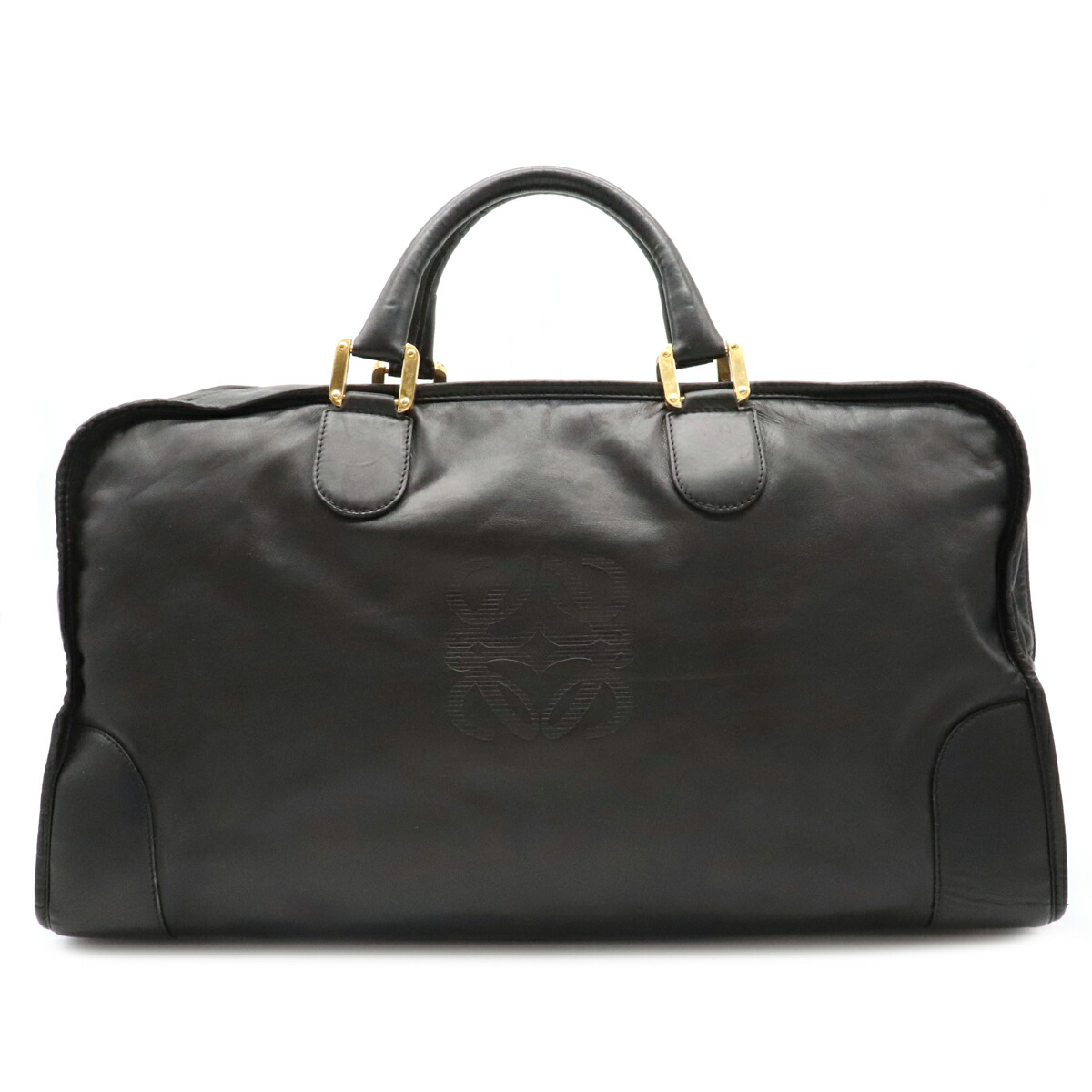 ボストンバッグ Loewe メンズバッグ トラベルバッグ 旅行カバン レザー 黒 バッグ アナグラム ブラック レザー ロエベ ゴールド金具 中古 店 ロエベ Blumin ボストンバッグ Loewe メンズバッグ トラベルバッグ 旅行カバン レザー 黒 バッグ アナグラム ブラック レザー ロエベ ゴールド金具 中古 店 ロエベ Blumin