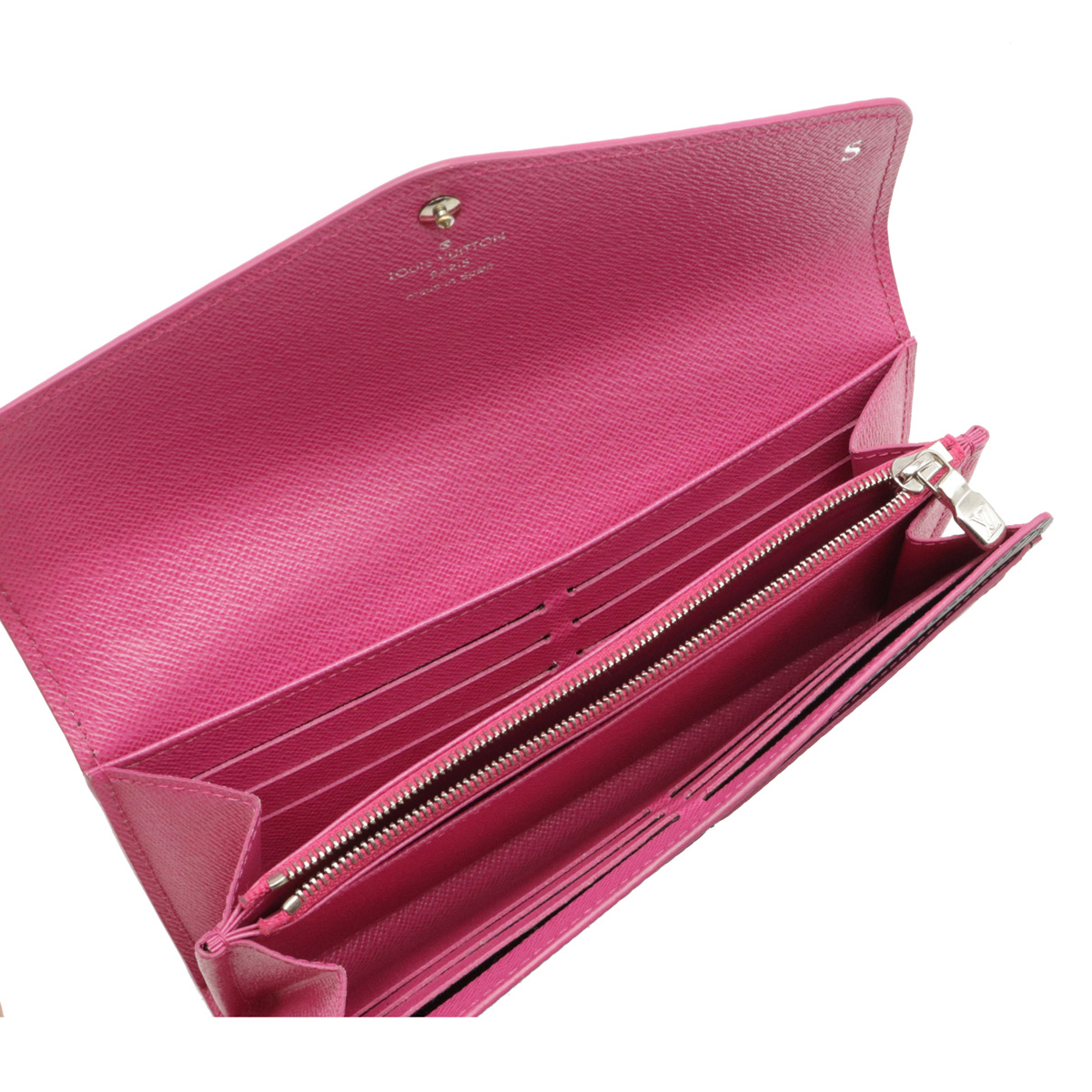 かわいい濃いピンク色❤️ヴィトン エピ ポルトフォイユ・サラ ホット