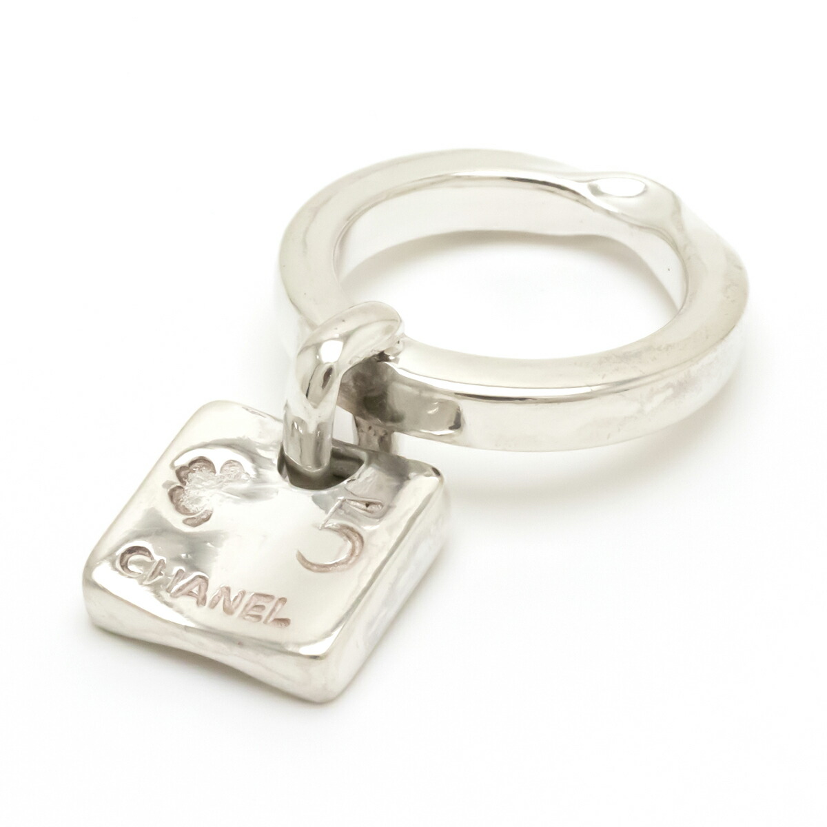 ジュエリー Chanel シャネル ロゴ カメリア リング 指輪 メタル シルバー色 11 11号 中古 Psicologosancora Es