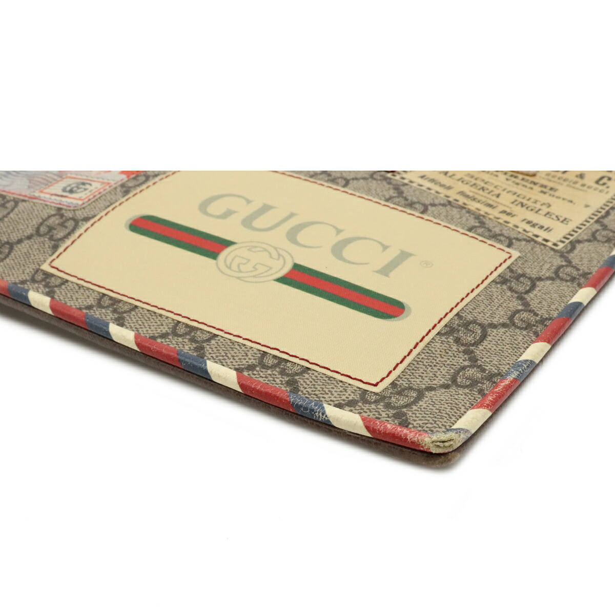 バッグ Gucci グッチ Ggスプリーム クーリエ クラッチバッグ セカンドバッグ ワッペン 虎 タイガー Ufo レザー ベージュ マルチカラー 中古 Rvcconst Com