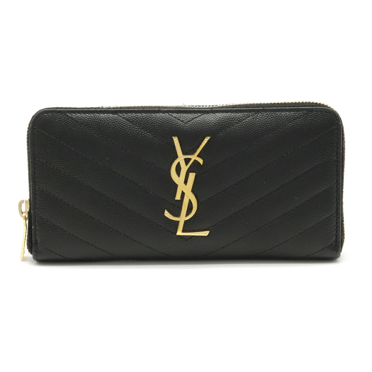 【楽天市場】【財布】SAINT LAURENT PARIS サン ローラン パリ イブサンローラン YSL モノグラム ラウンドファスナー長財布 レザー ブラック ゴールド金具 358094 【楽天市場】【財布】SAINT LAURENT PARIS サン ローラン パリ イブサンローラン YSL モノグラム ラウンドファスナー長財布 レザー ブラック ゴールド金具 358094