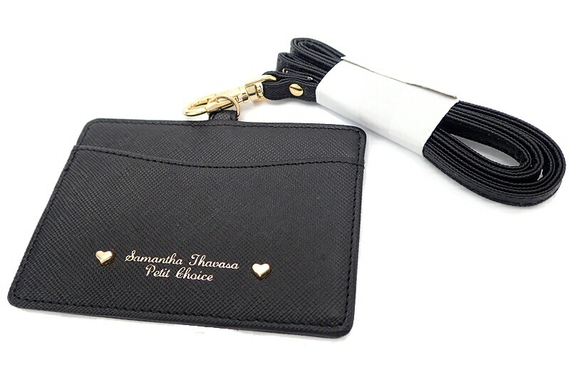 楽天市場 新品未使用品 財布 Samantha Thavasa サマンサ タバサ Petit Choice プチ チョイス Idケース パスケース 定期入れ 黒 ブラック ネックストラップ付 K Blumin 森田質店 質屋出店 Blumin 楽天市場店