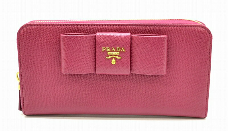 ピンク PRADA - 1M0506 ピンク レザーの通販 by ブランディア｜プラダ