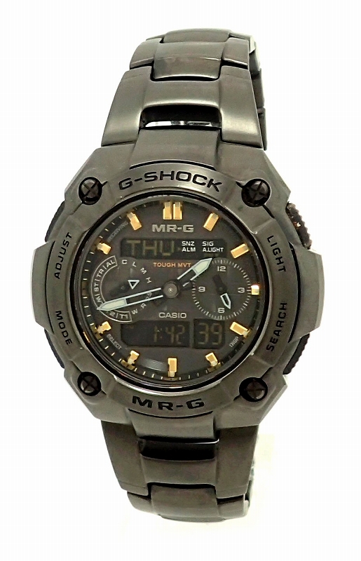 【楽天市場】【ウォッチ】CASIO カシオ G-SHOCK MR-G チタン ソーラー 電波時計 メンズ 腕時計 MRG-7700B 【中古