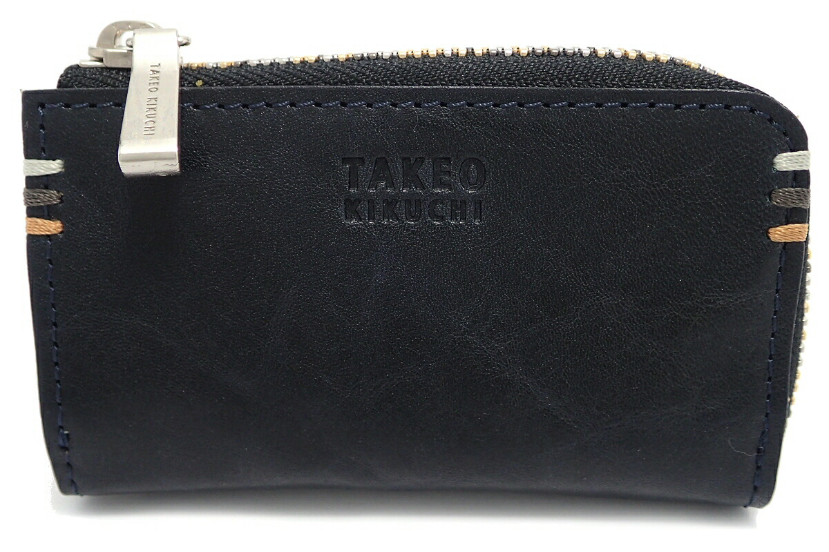 【楽天市場】【新品未使用品】TAKEO KIKUCHI タケオ キクチ 5連キーケース キーリング付 ダメージ加工 濃紺 ダークネイビー系 ...