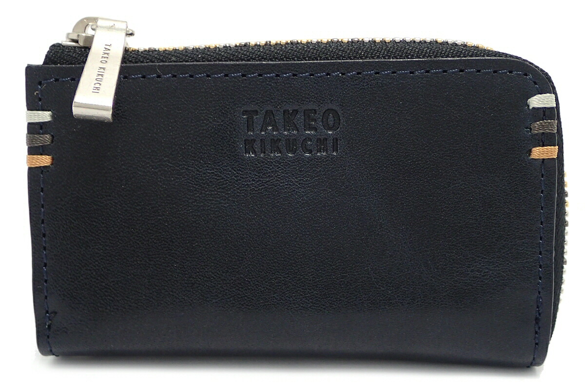 【楽天市場】【新品未使用品】TAKEO KIKUCHI タケオ キクチ 5連キーケース キーリング付 ダメージ加工 濃紺 ダークネイビー系 ...