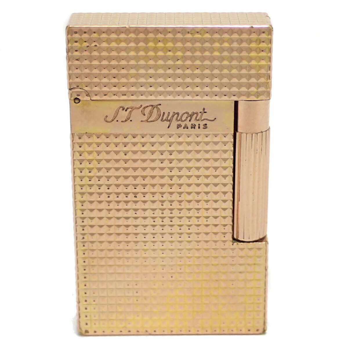 【楽天市場】S.T.Dupont デュポン ライン2 ガスライター ライター ダイヤモンドヘッドカット ピンクゴールド ゴールドラベル【中古