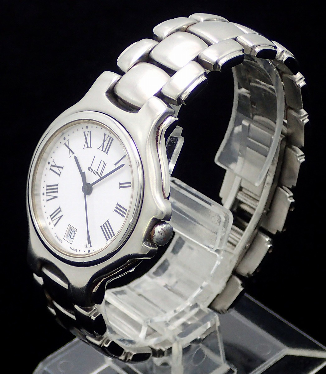楽天市場 ウォッチ Dunhill ダンヒル ロンディニウム デイト Ss メンズ ボーイズ クォーツ 腕時計 75 中古 K Blumin 森田質店 質屋出店 Blumin 楽天市場店