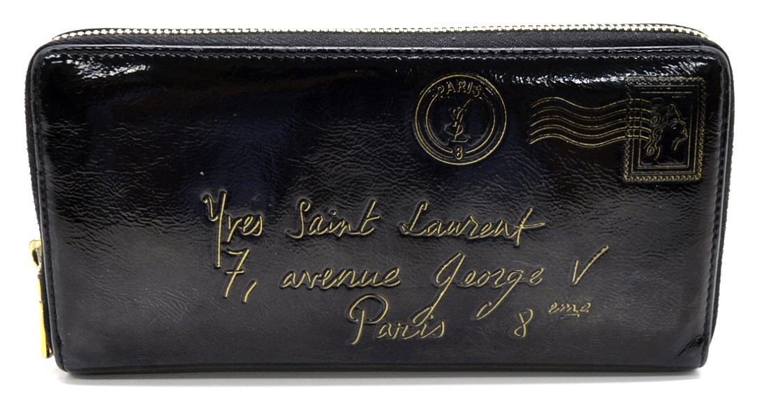 【楽天市場】【財布】YVES SAINT LAURENT イヴ サン ローラン イブサンローラン YSL Yメール ラウンドファスナー長財布 パテントレザー 黒 ブラック ゴールド 【楽天市場】【財布】YVES SAINT LAURENT イヴ サン ローラン イブサンローラン YSL Yメール ラウンドファスナー長財布 パテントレザー 黒 ブラック ゴールド