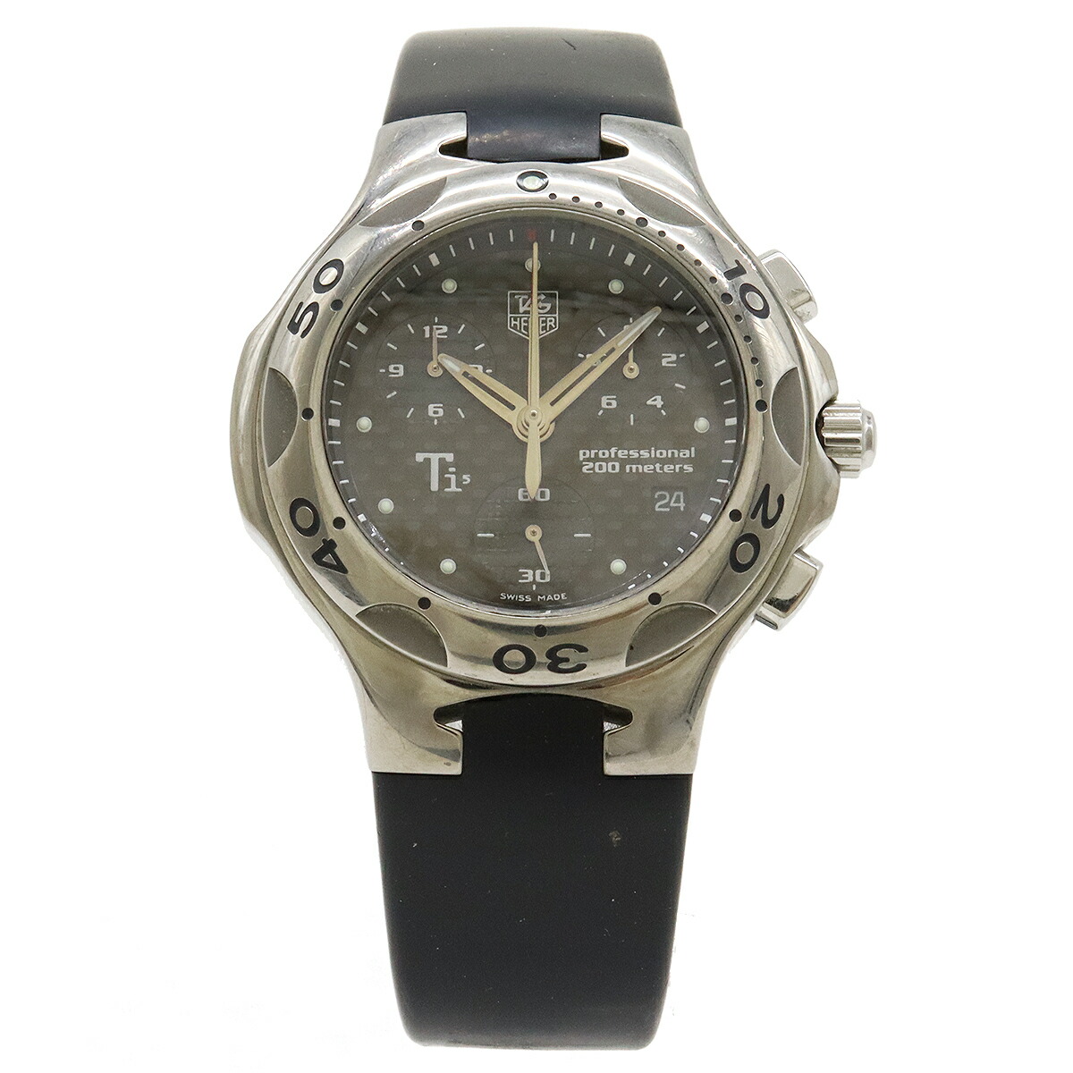 希少タグホイヤー キリウムクロノ　CL1181 楽天市場】TAG Heuer タグ ホイヤー キリウム ブラックカーボン