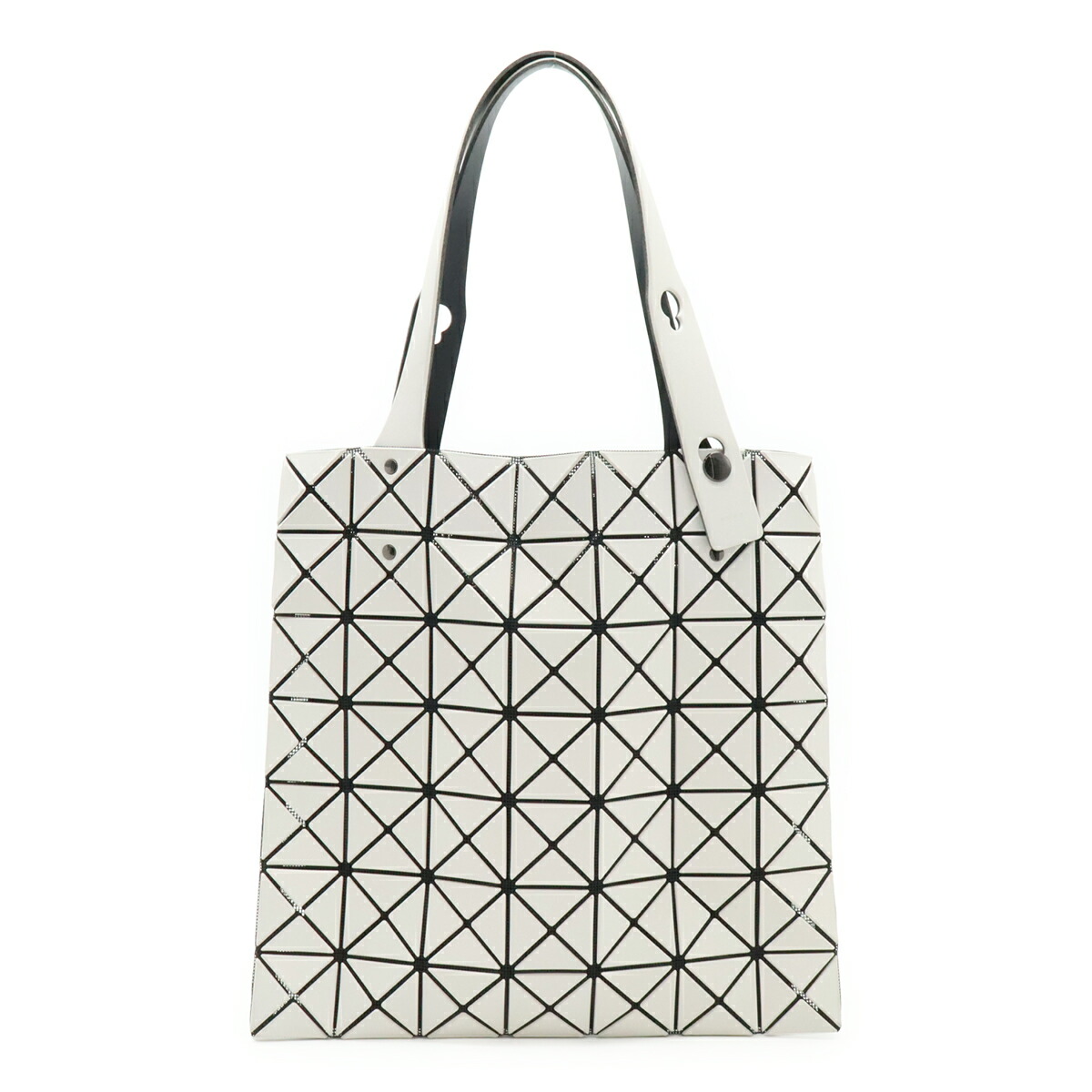 BAO BAO ISSEY MIYAKE バオ バオ イッセイ ミヤケ BAOBAO バオバオ プリズム マット トートバッグ PVC ライトグレー BB28AG507 【中古】