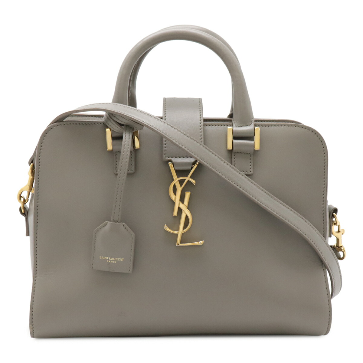 SAINT LAURENT PARIS スモール レザーハンドバッグ 12570802_1.jpg