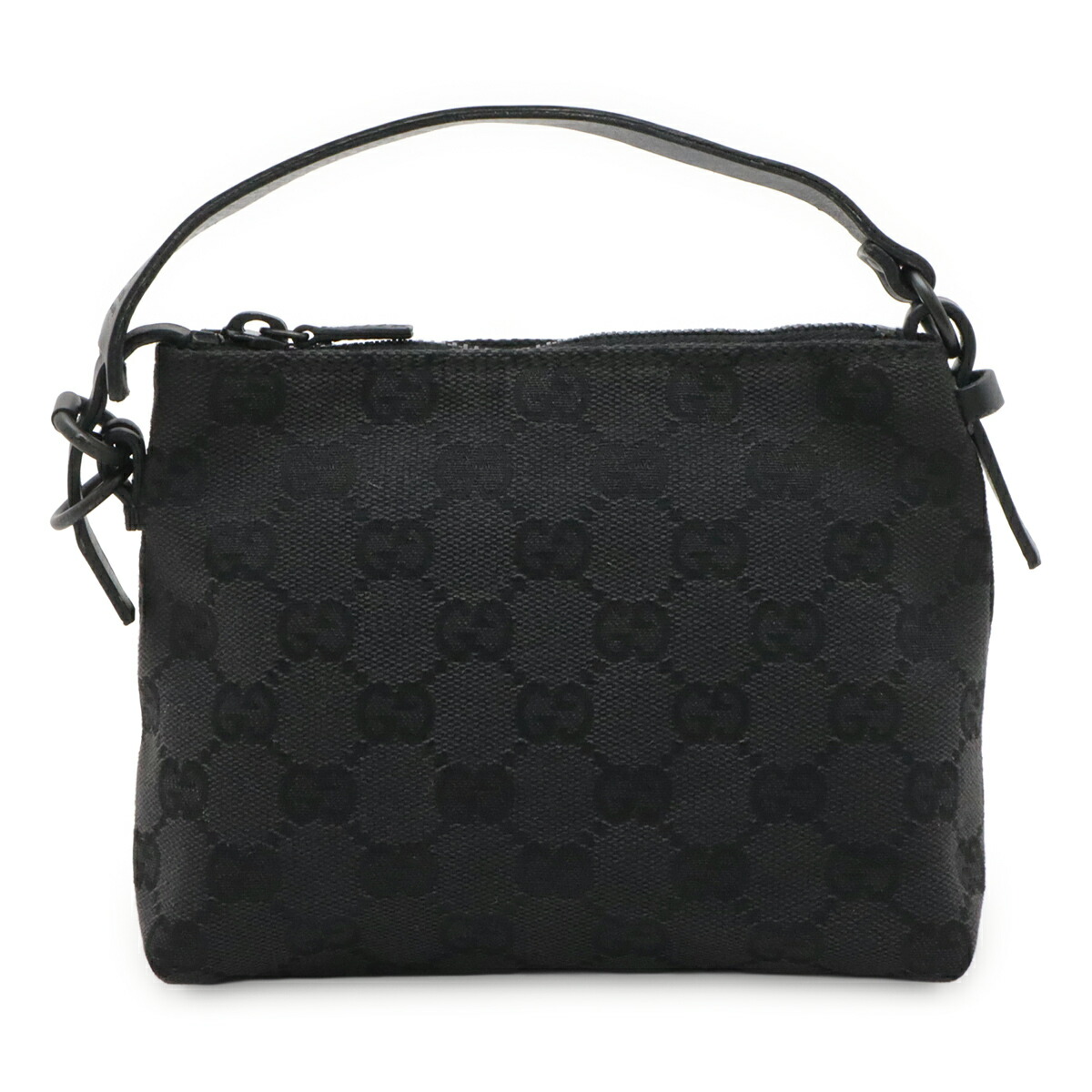 GUCCI グッチ GG帆布 添え物合財袋 補欠選手御徒面子 ハンドバック 寄り合い御徒面子 黒いこと 黒 101634 【中古】