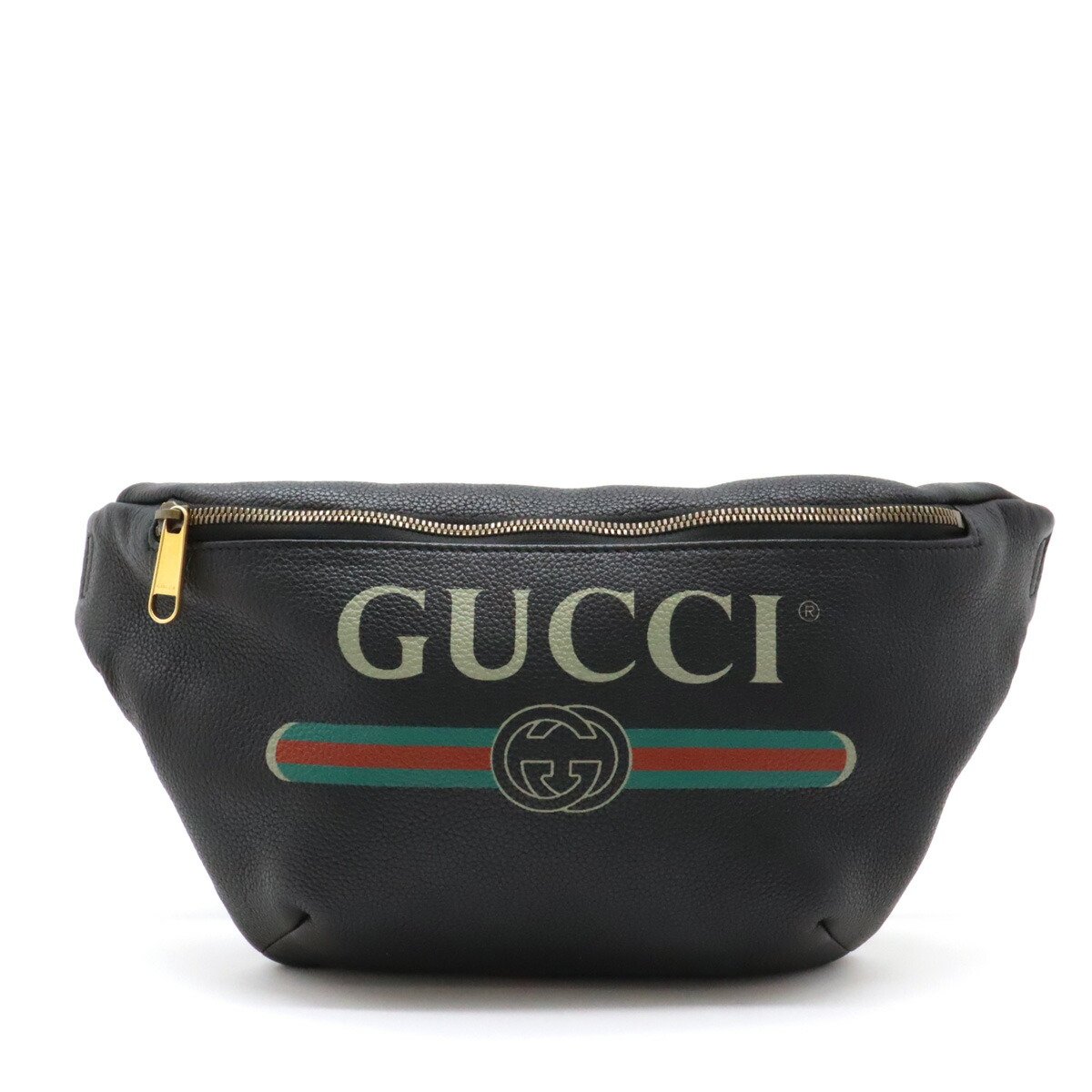 グッチ GG ベルベット シアリング ライン ベルトバッグ 574968 GUCCI Gucci GG velvet Sherry line belt bag leather green