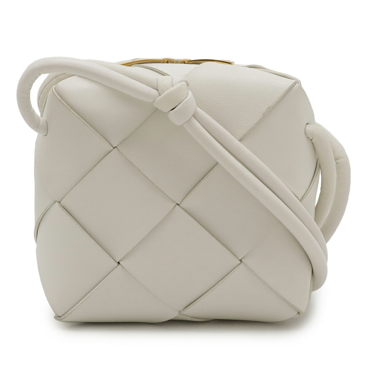 BOTTEGA VENETA ホワイト ミニ Cassette カメラバッグ BOTTEGA VENETA ミニカセットカメラバッグ - mozme