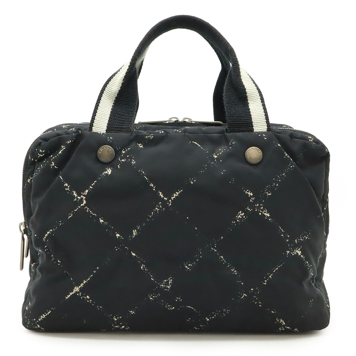 CHANEL トラベルライントートMM トートバッグ ナイロン 9667 シャネル/トートバッグ/ニュートラベルライントートMM/グレー