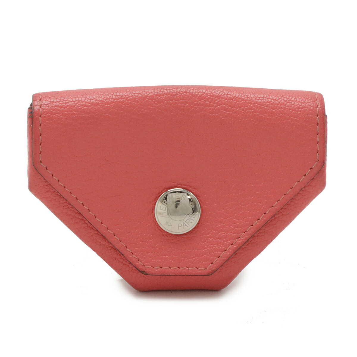 HERMES　◯Z刻　ルヴァンキャトル コインケース レッド HERMES ルヴァンキャトル 小銭入れ コインケース ピンク - メルカリ