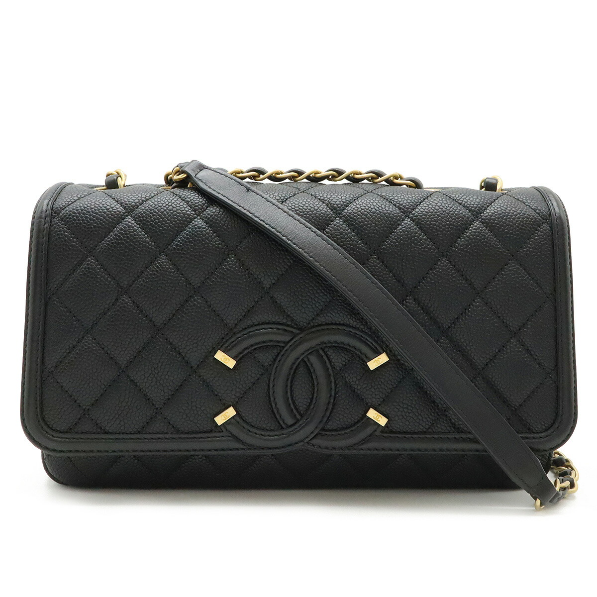 楽天市場】CHANEL シャネル CCフィリグリー ココマーク フラップ