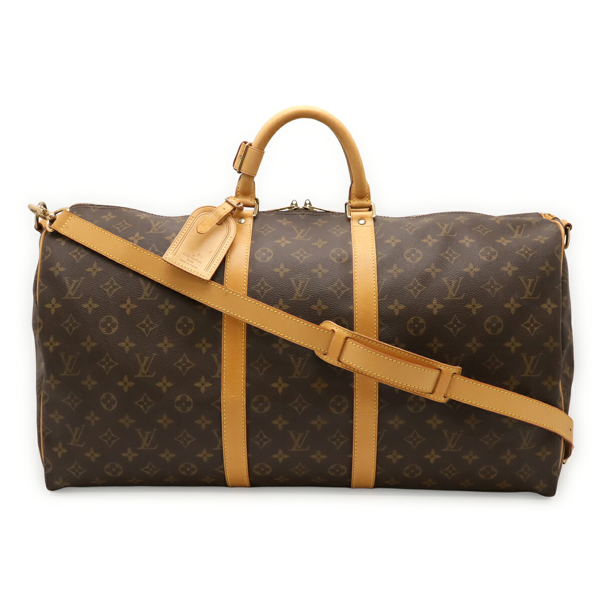 LOUIS VUITTON ルイ ヴィトン モノグラム キーポル バンドリエール55 ボストンバッグ 旅する鞄 周遊御徒面子 2WAY ショルダーバッグ M41414 【中古】