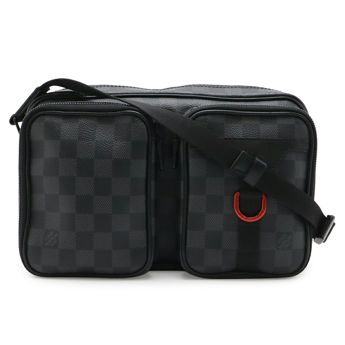 LOUIS VUITTON ルイ ヴィトン ダミエグラフィット ありがた味 伝達人 ショルダーバッグ 曲がった掛け N40280 【中古】