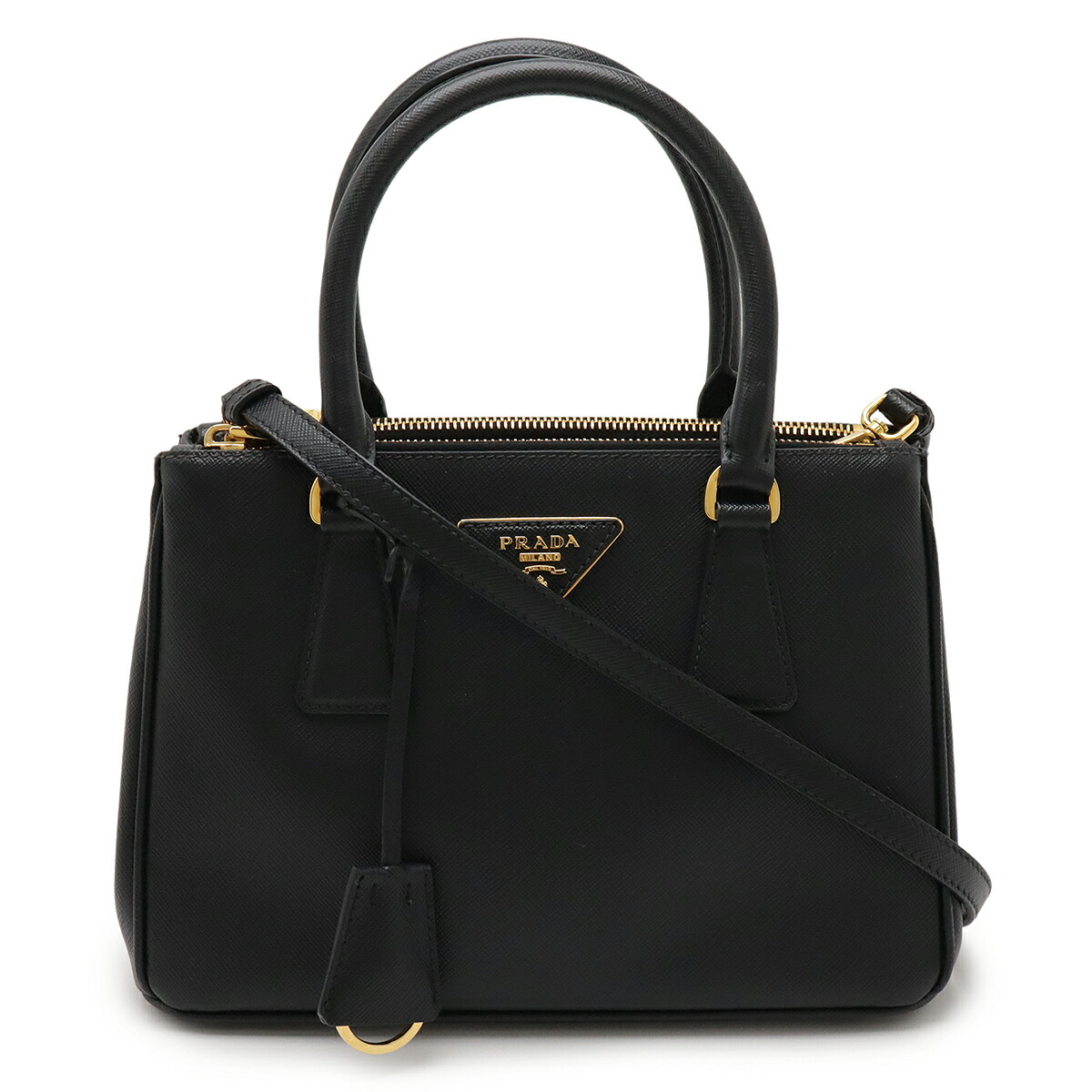 PRADA ガレリア サフィアーノレザー バイカラートートバッグ PRADA】【バイカラー】プラダ『ガレリア 2WAYトートバッグ