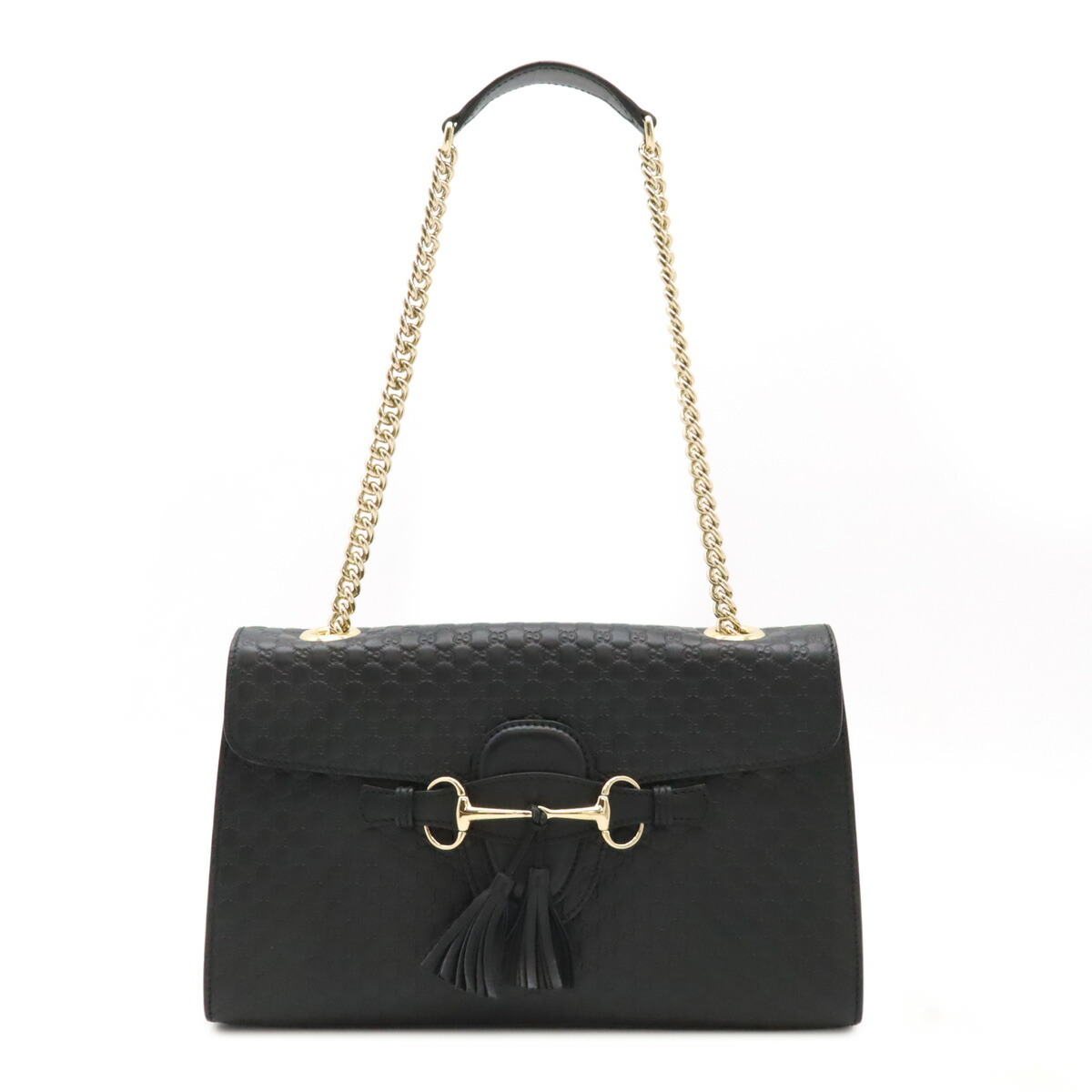 GUCCI エミリー ハンドバッグ ホースビット チェーン キャンバス ロゴ GUCCI エミリー ハンドバッグ ホースビット チェーン キャンバス