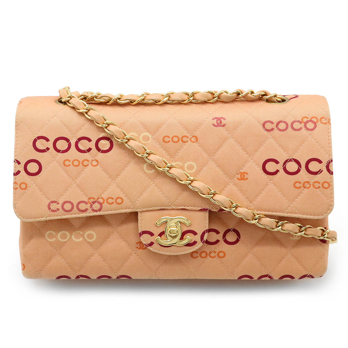 CHANEL マトラッセ　オレンジ スエード ハンドバッグ　ココマーク 楽天市場】CHANEL シャネル COCOプリント マトラッセ25 ココマーク W