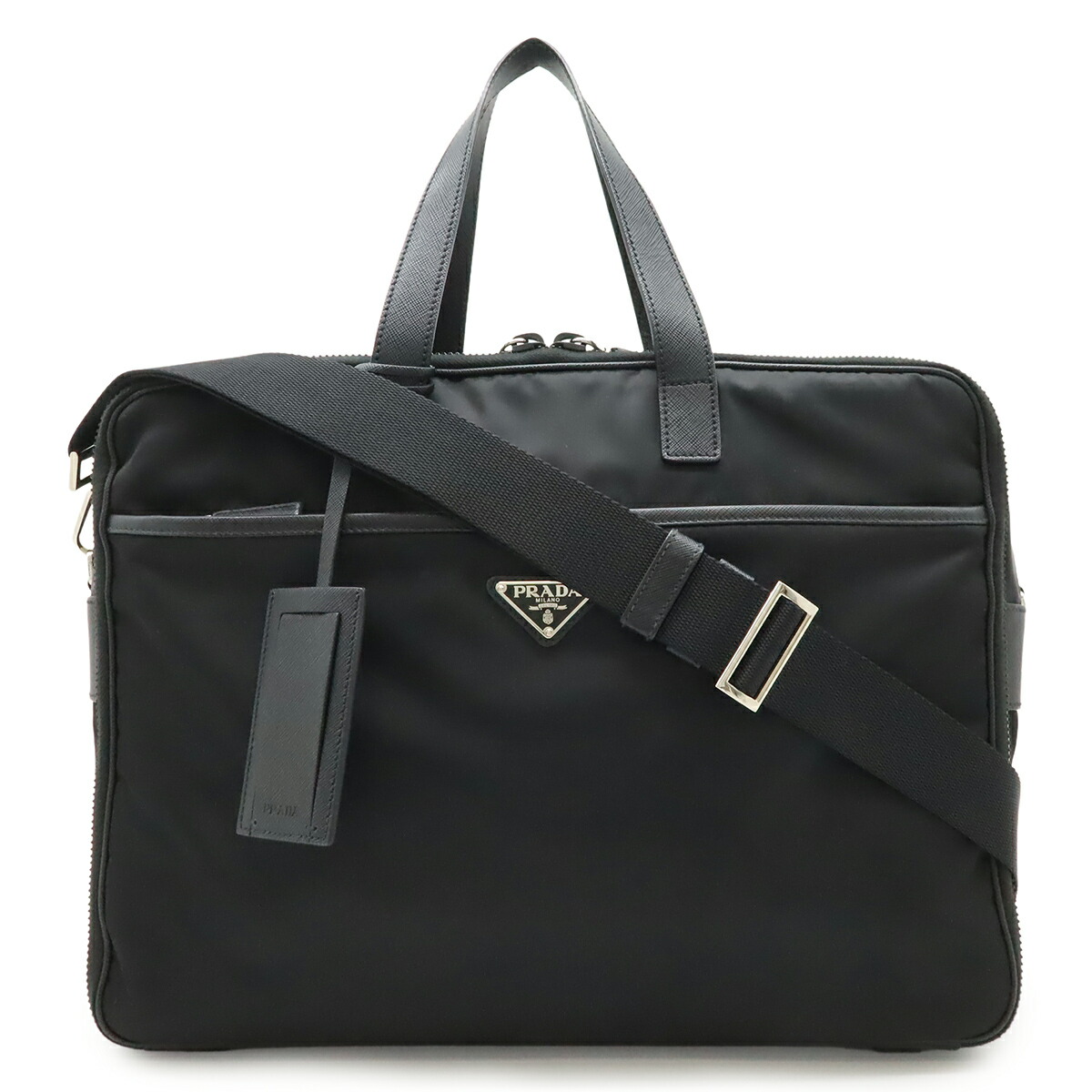 PRADA プラダ トライアングルロゴ ビジネスバッグ ブリーフケース 2WAY ショルダーバッグ ナイロン NERO 黒 ブラック 2VE407 楽天市場】PRADA プラダ トライアングルロゴ ビジネスバッグ ブリーフ