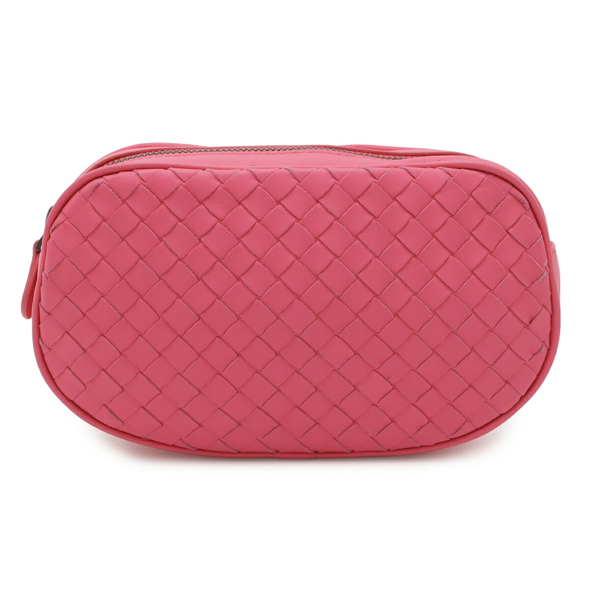 BOTTEGA VENETA ボッテガ ヴェネタ ボッテガベネタ イントレチャート 上半身御徒面子 三尺帯御徒面子 酉の方角御徒面子 なめし革 さくら色 563906 【中古】