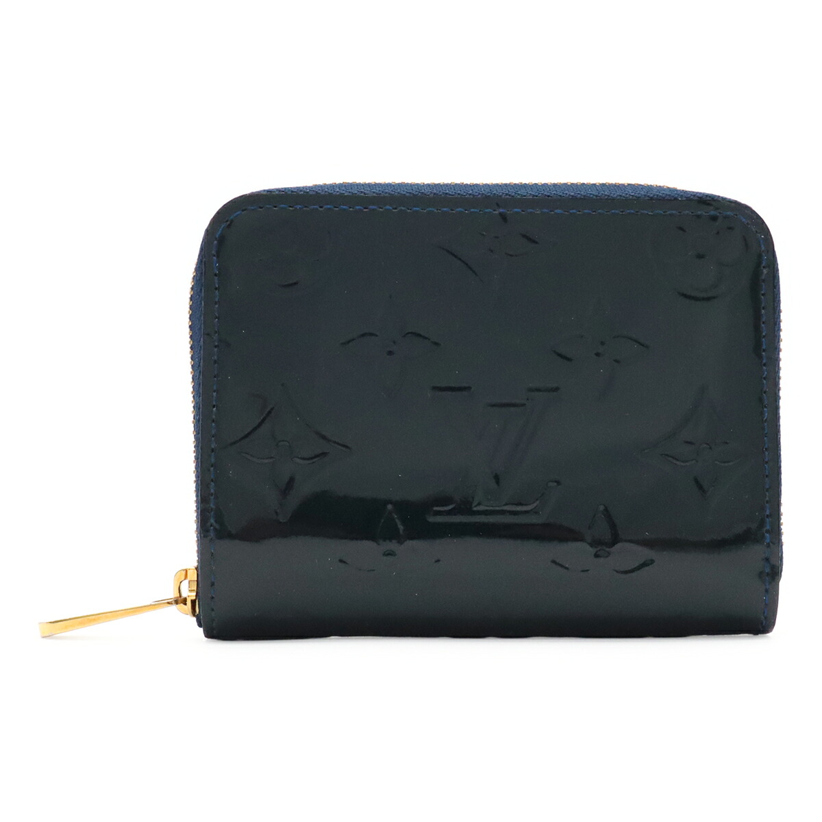 LOUIS VUITTON ルイ ヴィトン モノグラムヴェルニ ジッピー コインパース コインケース 小銭入れ エナメルカーフ ブルーニュイ ネイビー系 M93663 【中古】｜ブルーミン／森田質店