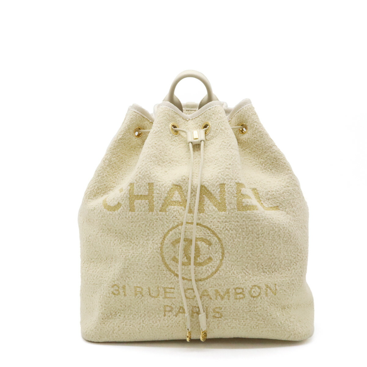 CHANELシャネルドーヴィルラインリュックチェーンショルダーライトベージュ 楽天市場】CHANEL シャネル ドーヴィルライン リュックサック