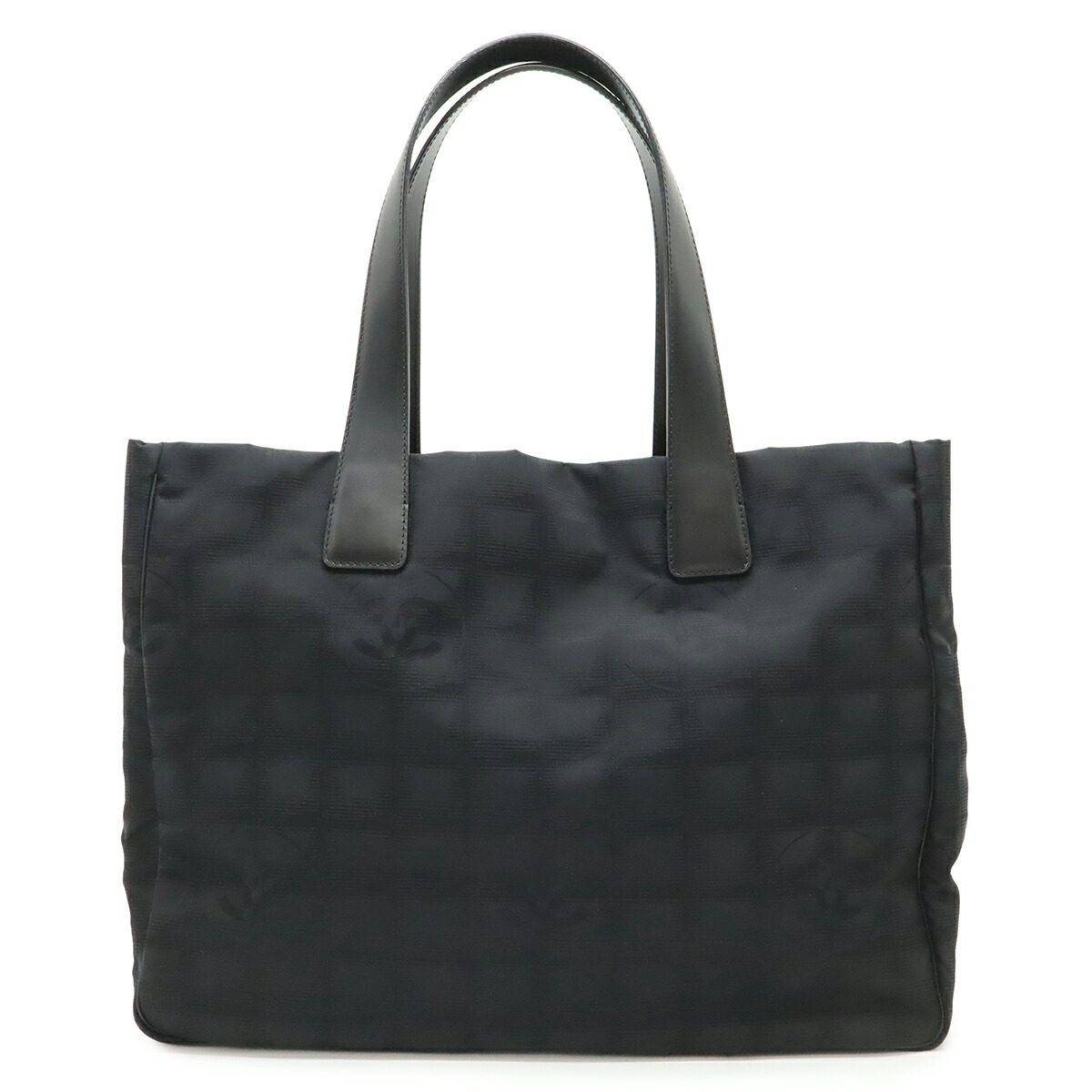 CHANEL シャネル ニュートラベルライン Newトラベルライン トートMM トートバッグ ショルダーバッグ ナイロンジャガード ラメ ブラック 黒 A15991 【中古】|ブルーミン/森田質店