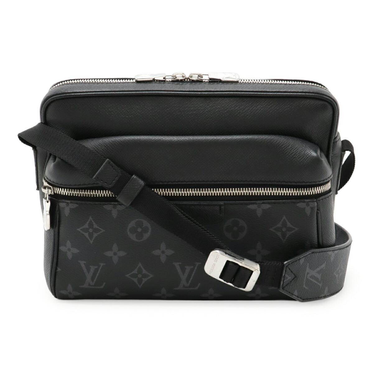 ルイヴィトン タイガラマ フラップメッセンジャー ショルダーバッグ 黒 美品 LOUIS VUITTON】ルイヴィトン『タイガラマ フラップ