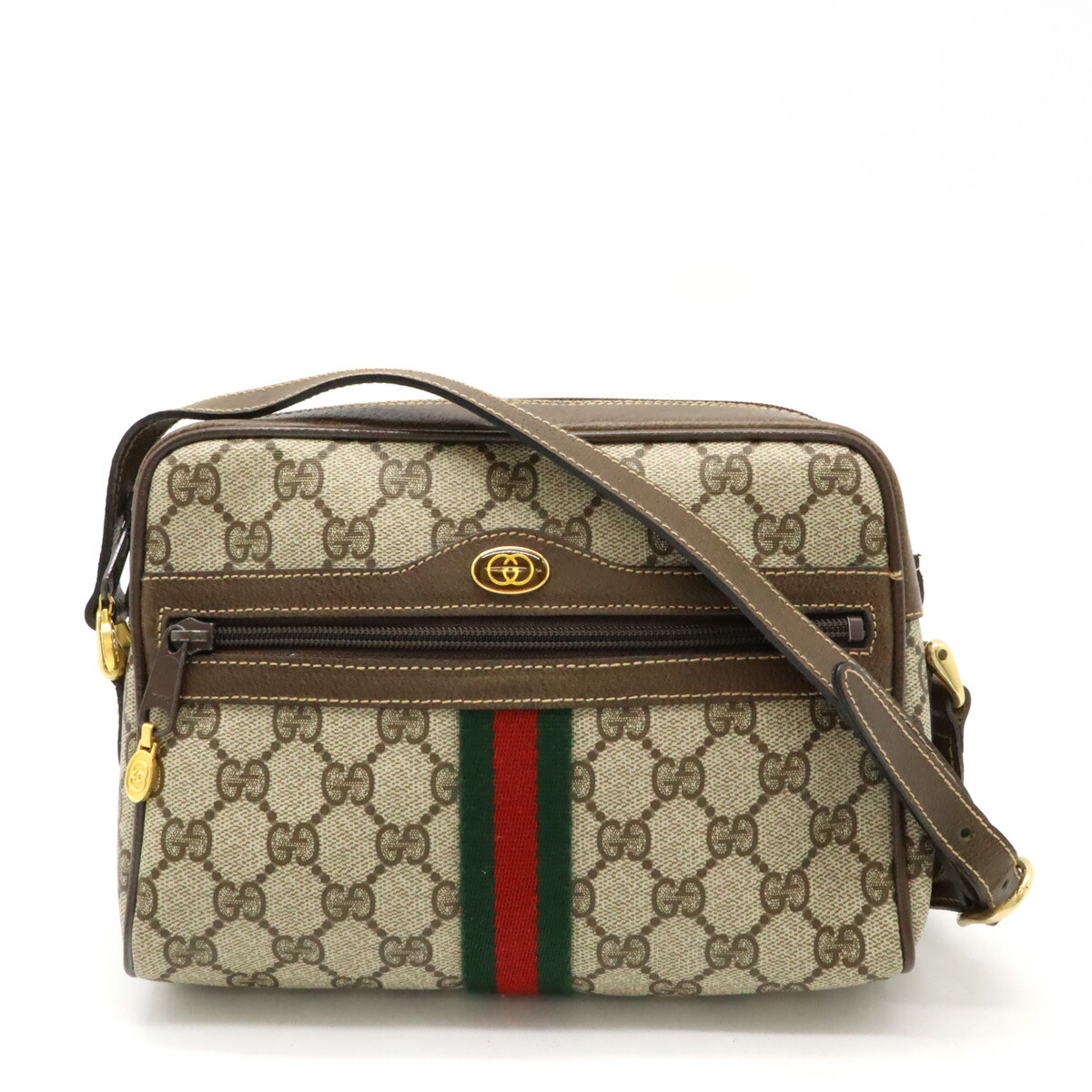 【美品】グッチ　クラッチバッグ　シェリーライン　PVC　レザー　茶色　ビンテージ 楽天市場】【バッグ】GUCCI グッチ オールドグッチ GGプラス