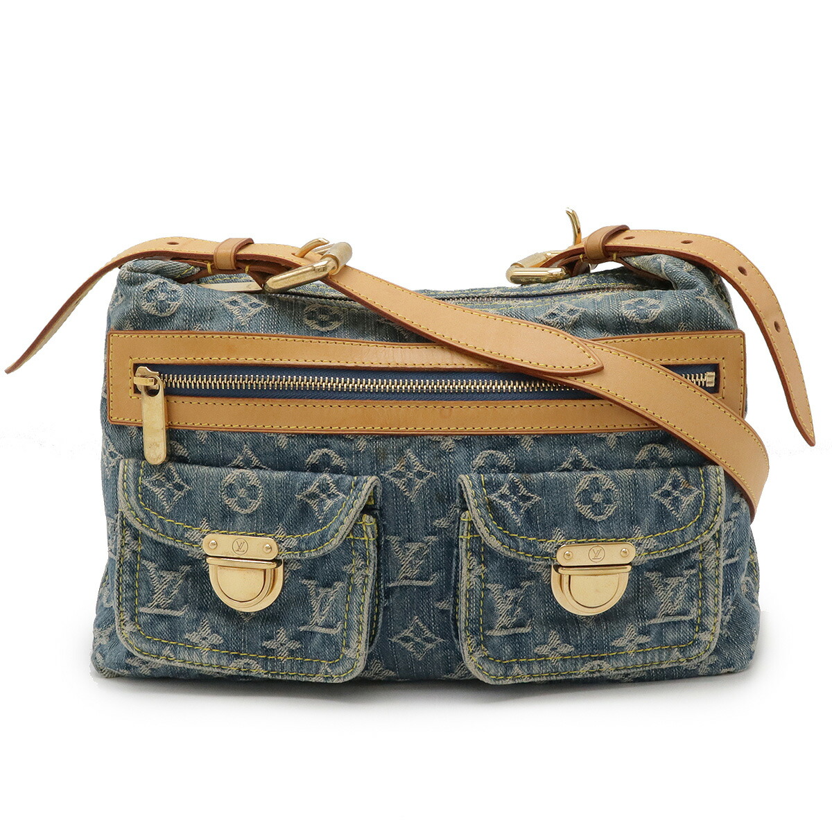 Louis Vuitton ルイヴィトン バギーPM M95049 デニム 極美品 LOUIS VUITTON ルイヴィトン モノグラムデニム バギーPM