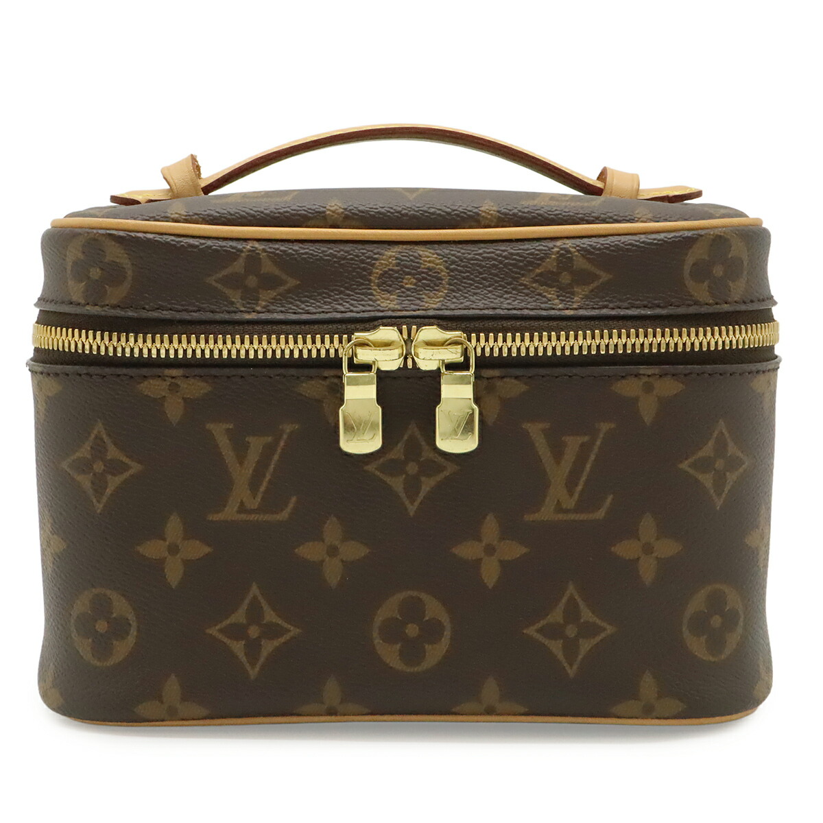 LOUIS VUITTON ルイ ヴィトン モノグラム ニース ミニ コスメポーチ かざり付ける合切袋 メイクボックス席 周遊合切袋 マルチ合切袋 小入れもの M44495 【中古】