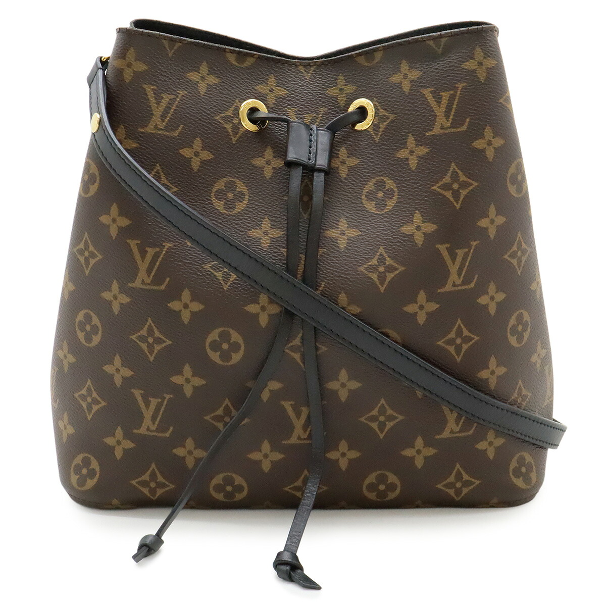 LOUIS VUITTON ルイ ヴィトン モノグラム ネオノエ ショルダーバッグ セミショルダー ワンショルダー 巾着 ノワール 黒 ブラック M44020 【中古】
