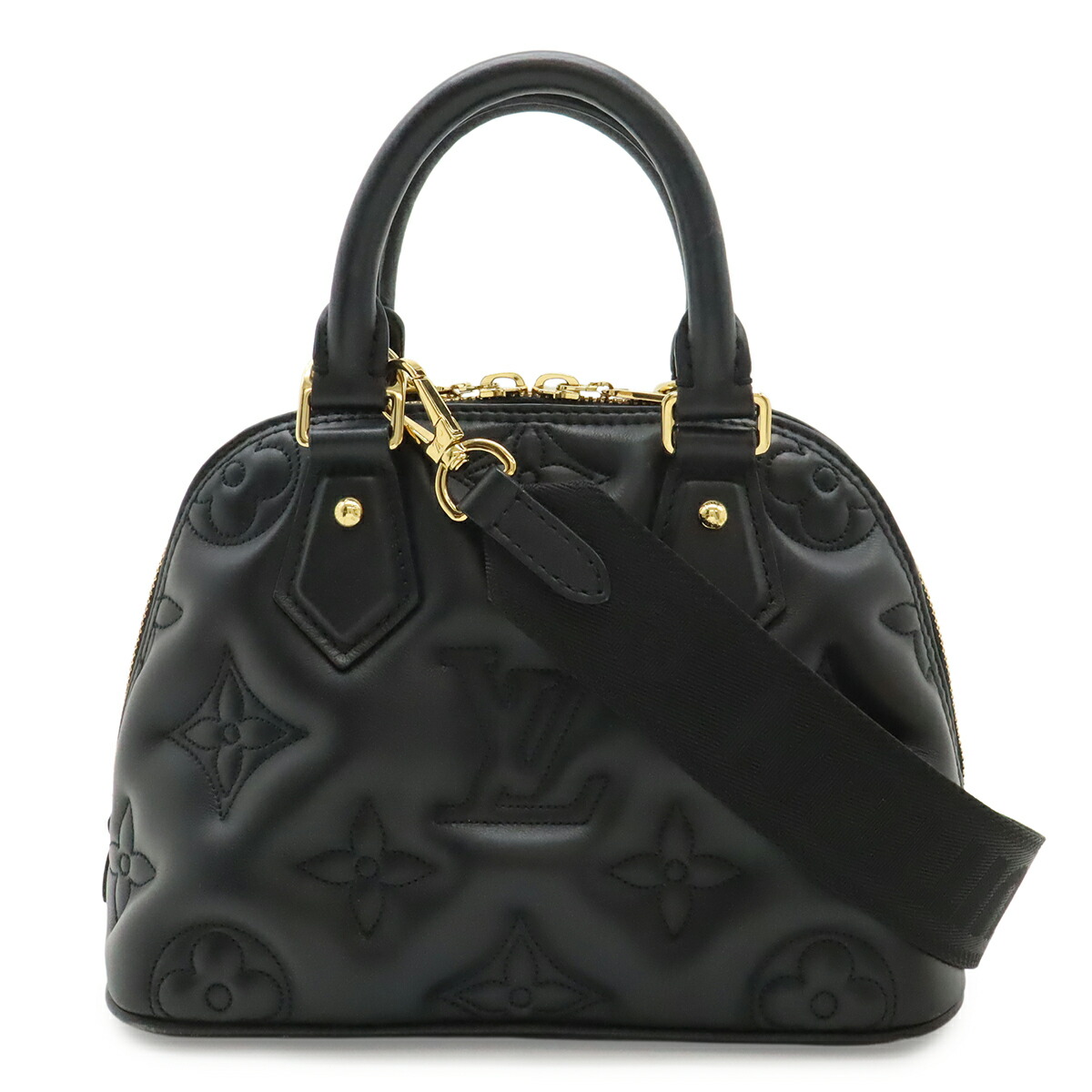 LOUIS VUITTON ルイ ヴィトン 砂上の楼閣瓦 アルマ ホンブルグ帽 BB ハンドバック ミニ御徒面子 2WAY ショルダーバッグ ノワール 黒 黒いこと M59793 【中古】 バッグ・小物・ブランド雑貨-レディースバッグ-バッグ